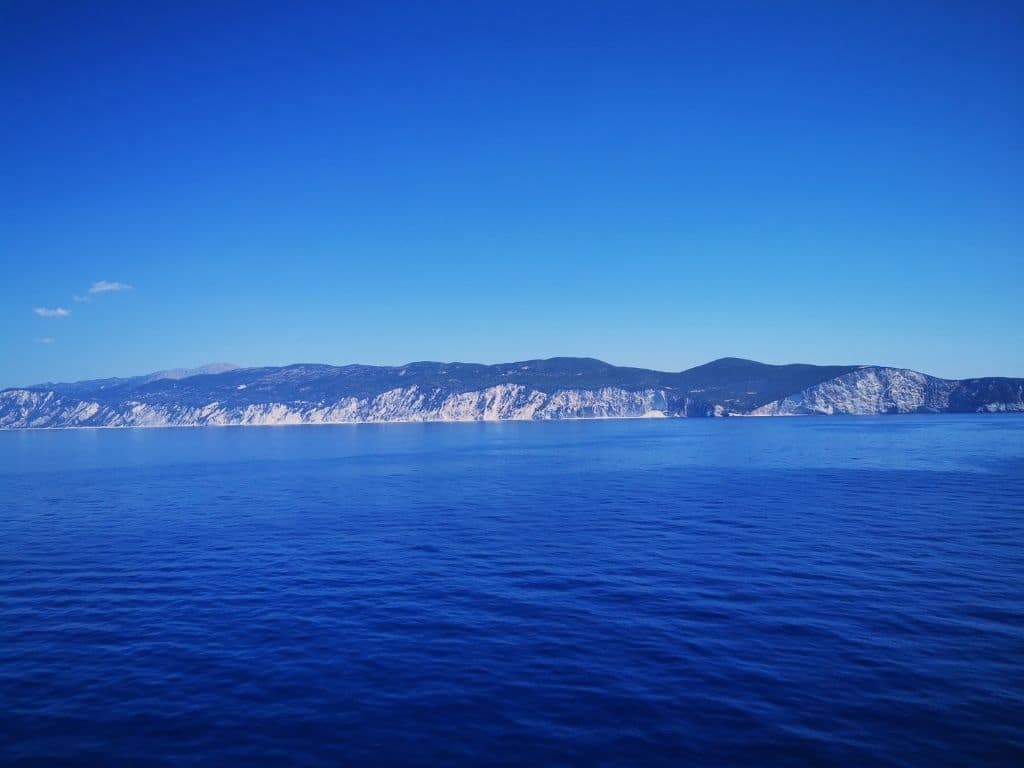 Photo de la côté Grec lors de l'arrivée à Patras - #RideForLife2020