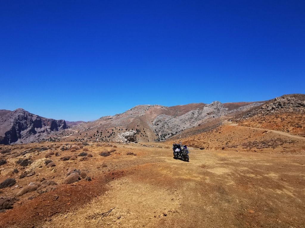 Offroad en Crète avec une BMW GS