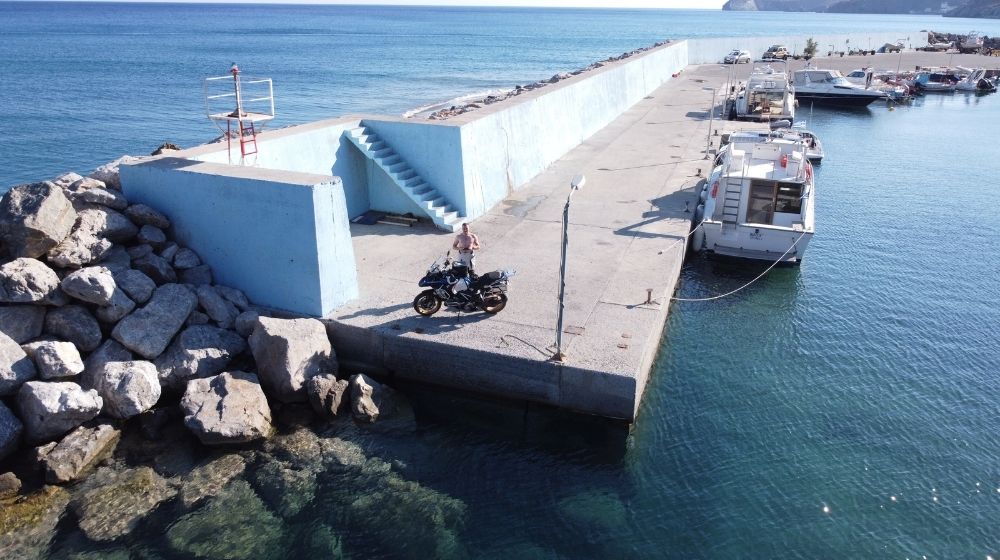 Port de Tsoutsouros - Roadtrip Moto en Crète