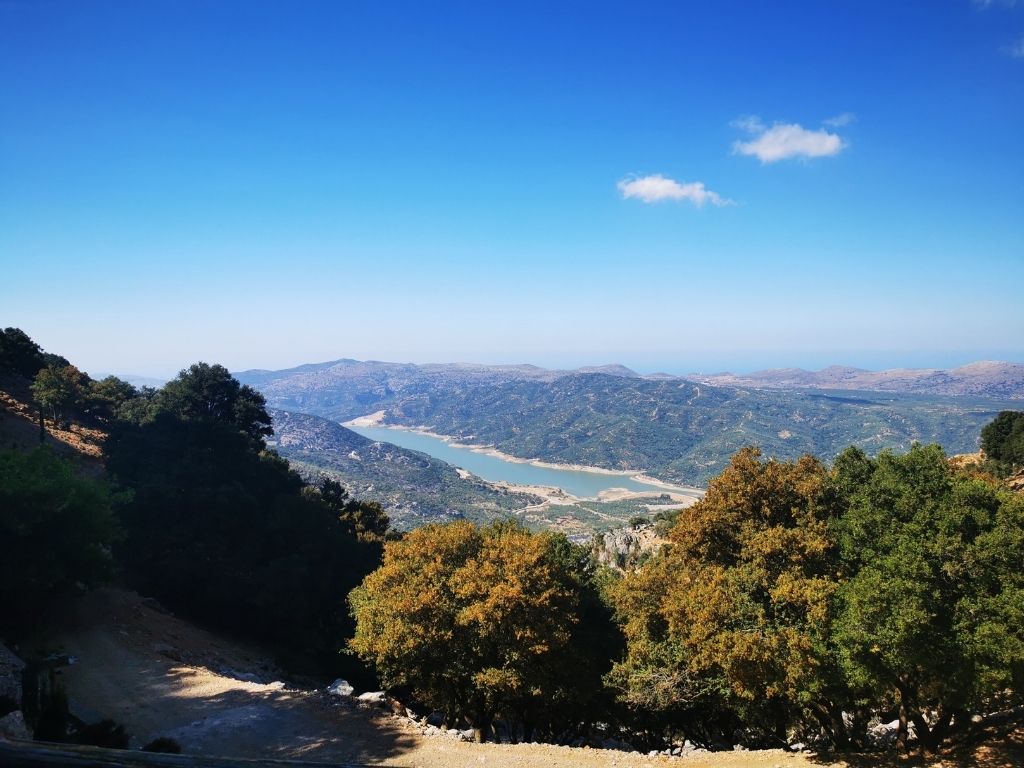 Roadtrip moto crète - Vue entre le nord et le sud