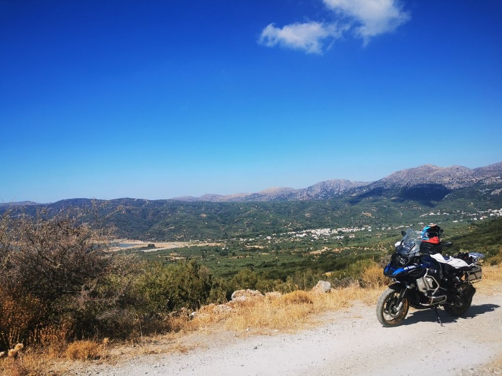 Trajet Chersonissos à Tsoutsouros en moto